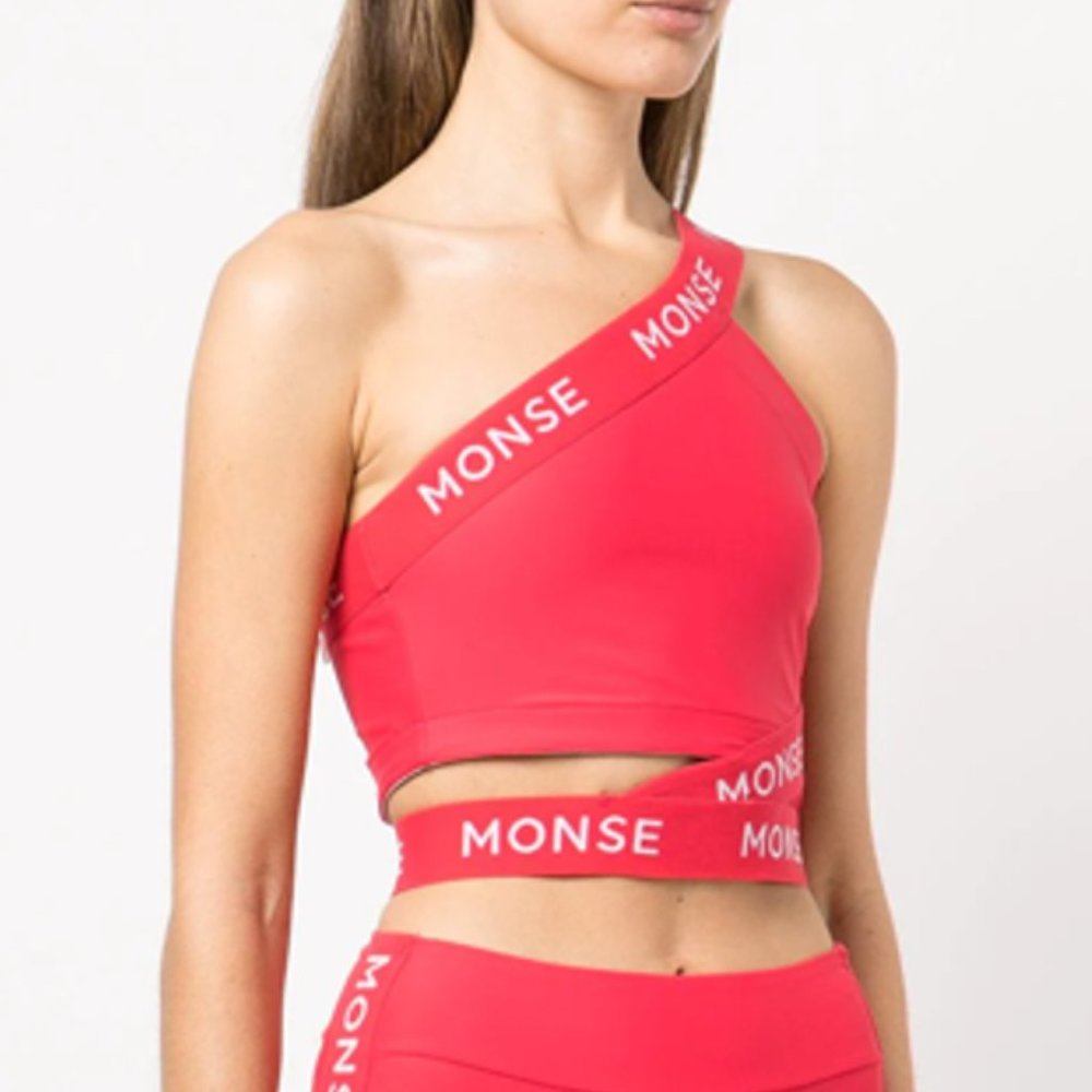 Monse Logo Zig Zag Bra Top